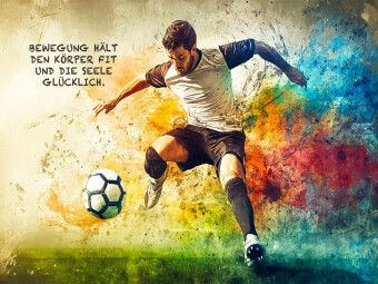Produktbild: CALVENDO Puzzle Ein Motiv aus dem Kalender Fu&szlig;ball und Motivation | 1000 Teile Lege-Gr&ouml;&szlig;e 64x48cm Foto-Puzzle f&uuml;r gl&uuml;ckliche Stunden