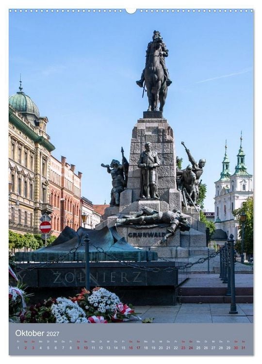 Produktbild: Zeitloses Krakau. Zwischen K&ouml;nigen, Kirchen und Kopfsteinpflaster (hochwertiger Premium Wandkalender 2027 DIN A2 hoch), Kunstdruck in Hochglanz
