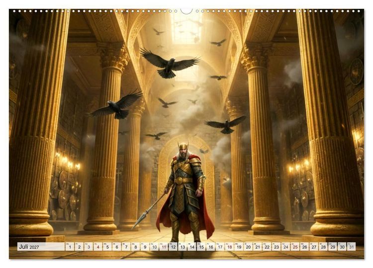 Produktbild: Ragnar&ouml;k &ndash; Die letzte Schlacht der G&ouml;tter (Wandkalender 2027 DIN A2 quer), CALVENDO Monatskalender