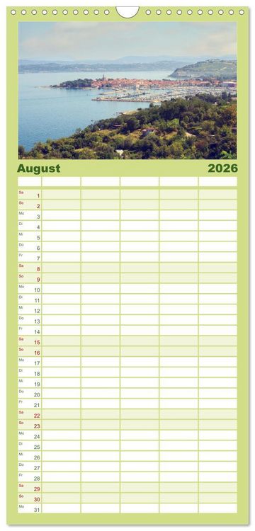 Produktbild: Familienplaner 2026 - Slowenische Landschaften mit 5 Spalten (Wandkalender, 21 x 45 cm) CALVENDO