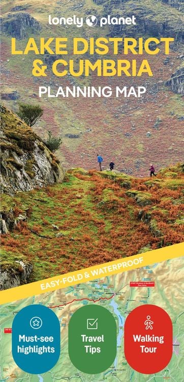 Produktbild: Lonely Planet Lake District & Cumbria Planning Map