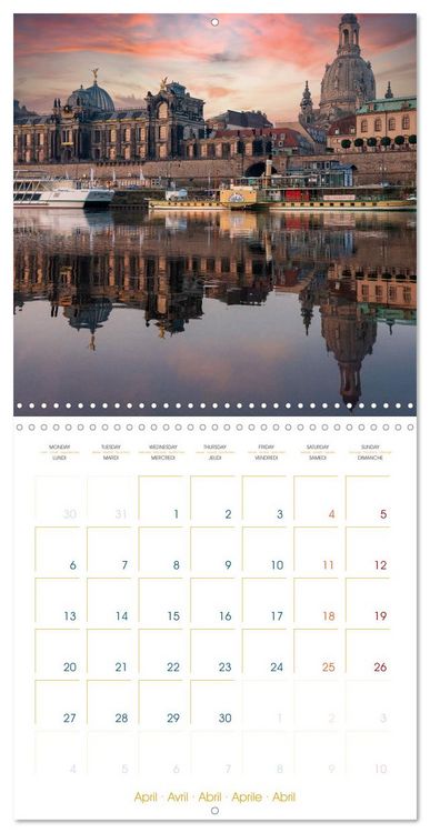 Produktbild: Romantic Dresden (Wall Calendar 2026 12 &times; 12 Inch) CALVENDO 12 Month Wall Calendar
