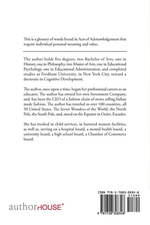 Produktbild: Acts of Acknowledgement Glossary