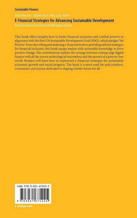Produktbild: E-Financial Strategies for Advancing Sustainable Development