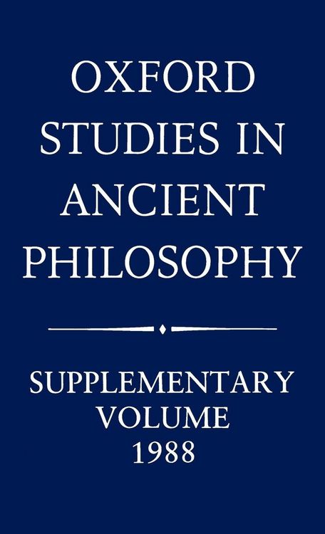 Produktbild: Oxford Studies in Ancient Philosophy