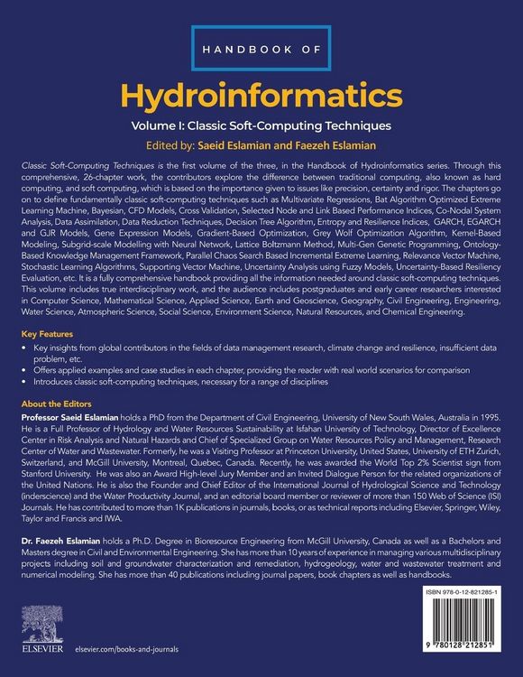 Produktbild: Handbook of HydroInformatics