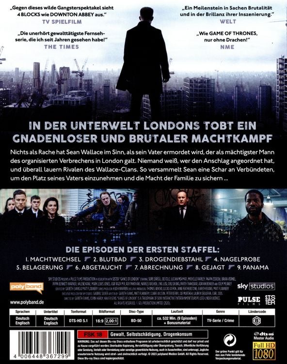 Produktbild: Gangs of London - Staffel 1 [3 BRs]