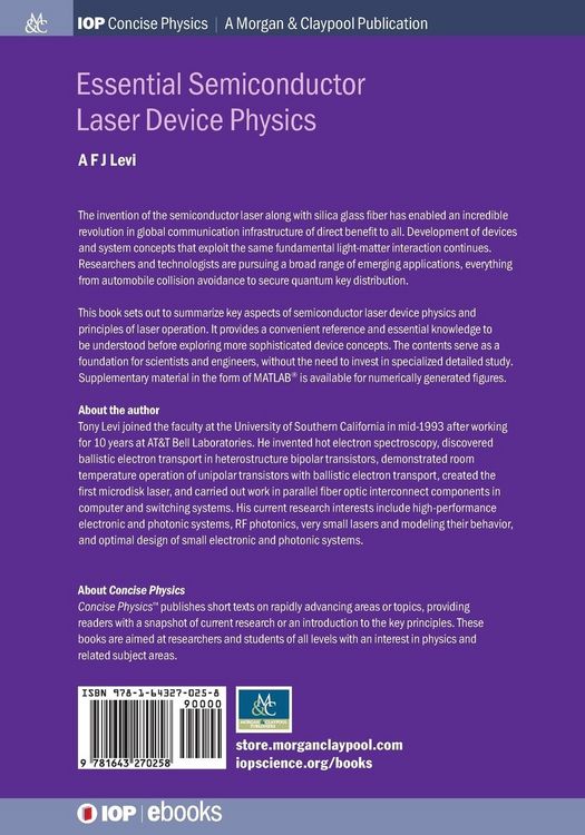 Produktbild: Essential Semiconductor Laser Physics
