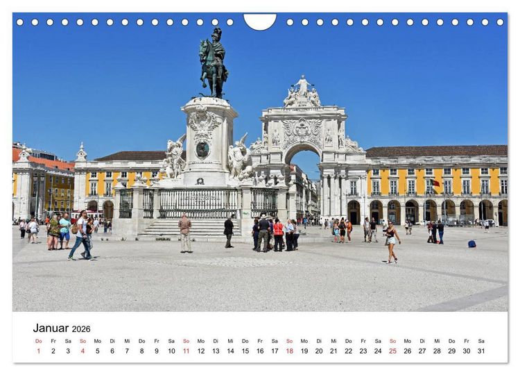 Produktbild: LISSABON und die Atlantikk&uuml;ste (Wandkalender 2026 DIN A4 quer), CALVENDO Monatskalender
