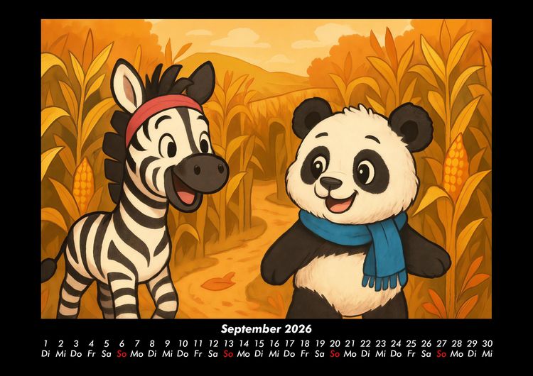 Produktbild: Zara & Pippin - Beste Freunde f&uuml;rs Jahr 2026 Fotokalender DIN A3