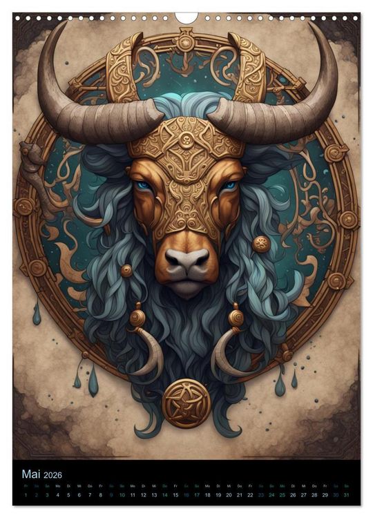 Produktbild: Sternzeichen Nordische Mythology (Wandkalender 2026 DIN A3 hoch), CALVENDO Monatskalender