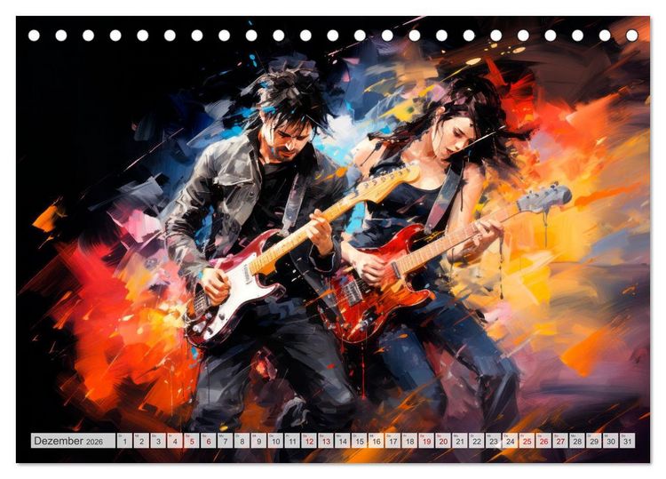 Produktbild: ROCK Sp&uuml;re die grenzenlose Power (Tischkalender 2026 DIN A5 quer), CALVENDO Monatskalender
