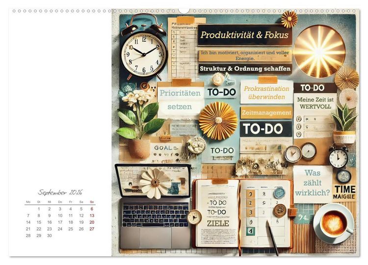 Produktbild: Soulful Days - Dein Selfcare-Kalender (hochwertiger Premium Wandkalender 2026 DIN A2 quer), Kunstdruck in Hochglanz