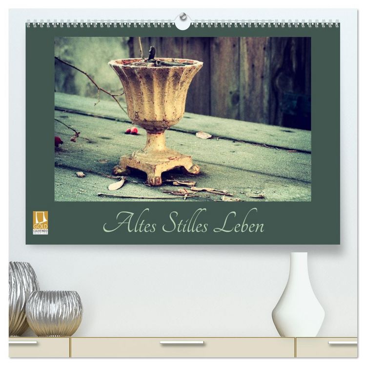 Produktbild: Altes Stilles Leben (hochwertiger Premium Wandkalender 2026 DIN A2 quer), Kunstdruck in Hochglanz