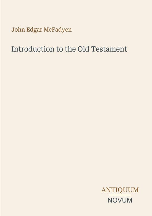 Produktbild: Introduction to the Old Testament