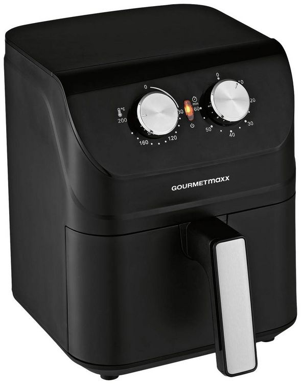 Produktbild: GourmetMaxx 14578 Hei&szlig;luft-Fritteuse 4l 1400W Cool-Touch-Geh&auml;use Schwarz