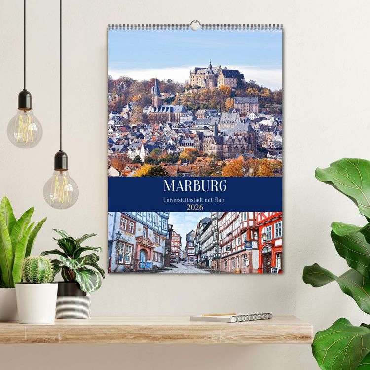Produktbild: Marburg - Universit&auml;tsstadt mit Flair (Wandkalender 2026 DIN A2 hoch), CALVENDO Monatskalender