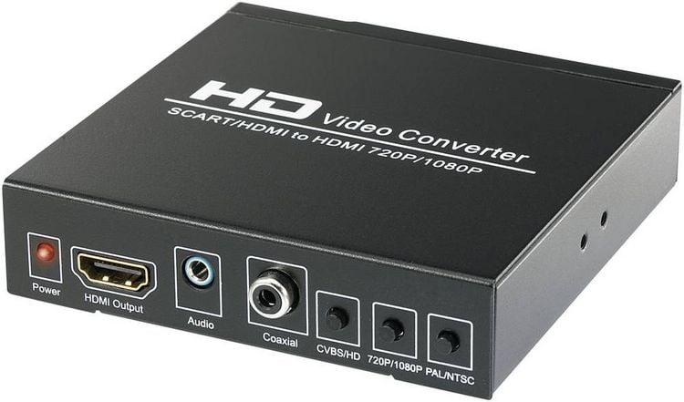 Produktbild: SpeaKa Professional AV Konverter SP-HD/SC-01 [SCART - HDMI, Klinke, Cinch-Digital] 1920 x 1080 Pixel