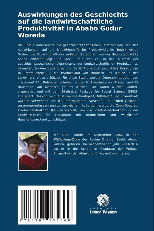 Produktbild: Auswirkungen des Geschlechts auf die landwirtschaftliche Produktivit&auml;t in Ababo Gudur Woreda