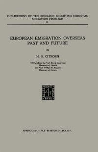Produktbild: European Emigration Overseas Past and Future