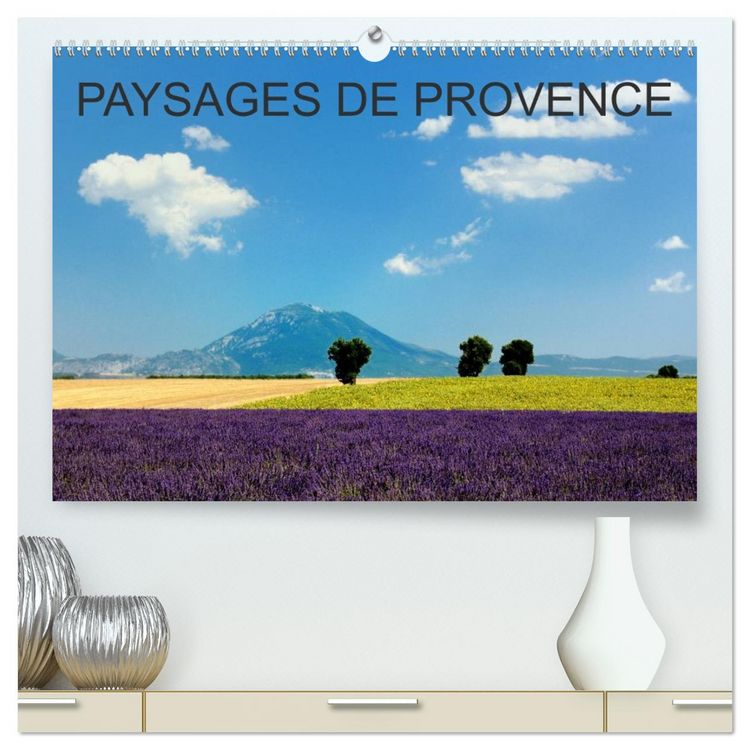 Produktbild: Paysages de Provence (Calendrier mural 2026 DIN A2 vertical) calendrier de bureau