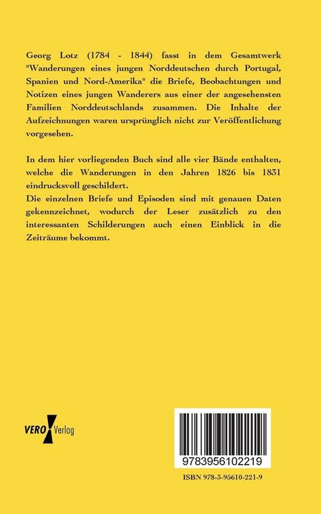 Produktbild: Wanderungen eines jungen Norddeutschen durch Portugal, Spanien und Nord-Amerika