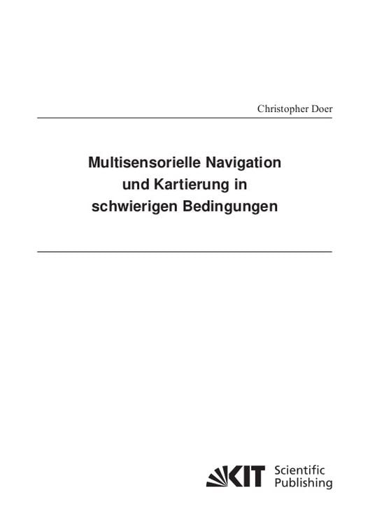 Produktbild: Multisensorielle Navigation und Kartierung in schwierigen Bedingungen