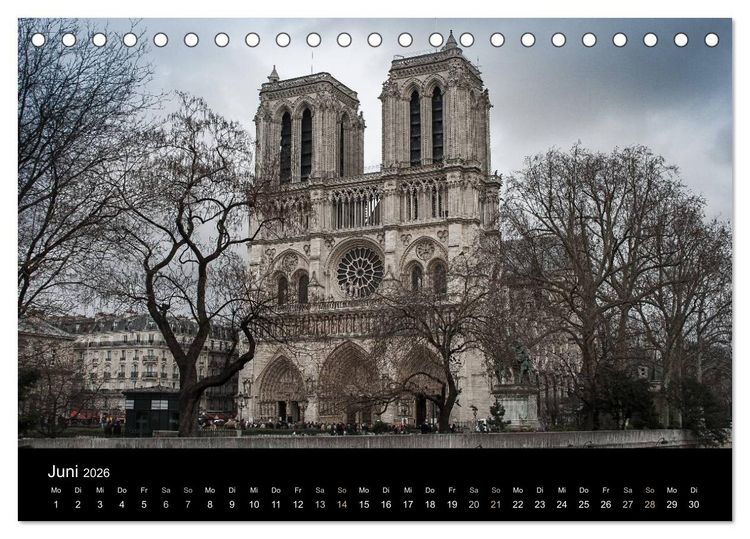 Produktbild: Paris (Tischkalender 2026 DIN A5 quer), CALVENDO Monatskalender