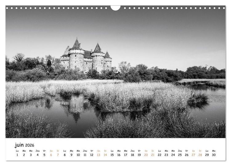Produktbild: Terres de contraste &ndash; Une ann&eacute;e en monochrome (Calendrier mural 2026 DIN A3 vertical), CALVENDO calendrier mensuel