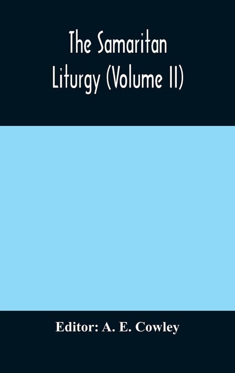 Produktbild: The Samaritan Liturgy (Volume Ii)