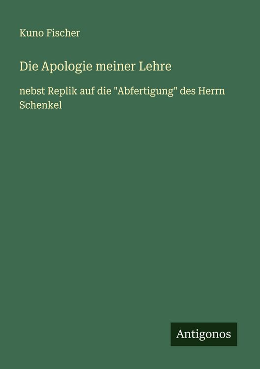 Produktbild: Die Apologie meiner Lehre