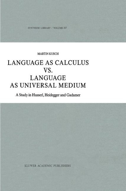 Produktbild: Language as Calculus vs. Language as Universal Medium