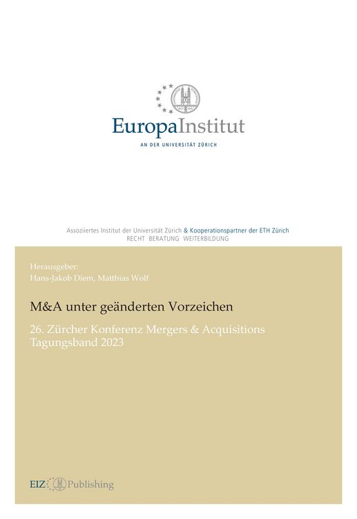 Produktbild: M&A unter ge&auml;nderten Vorzeichen