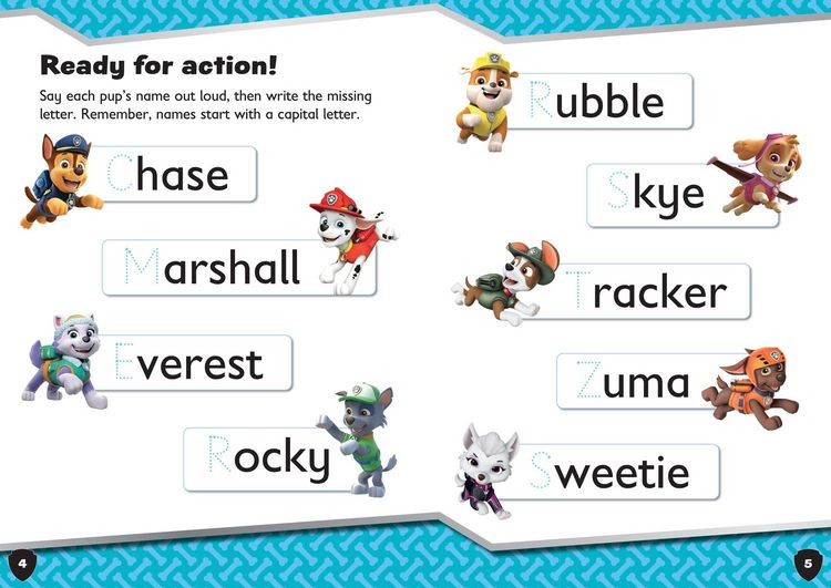 Produktbild: PAW Patrol First Spelling Activity Book