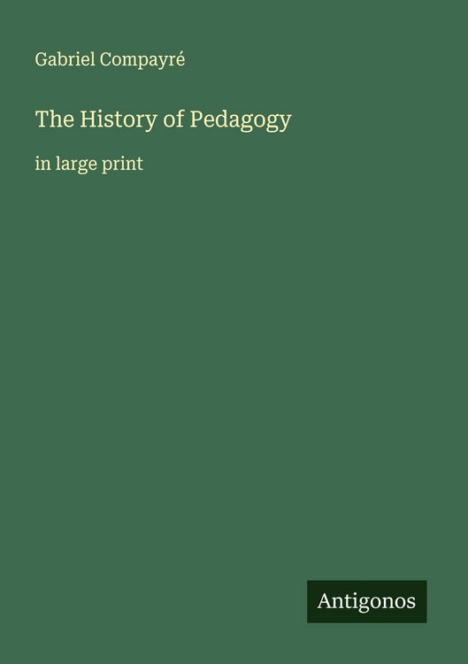 Produktbild: The History of Pedagogy