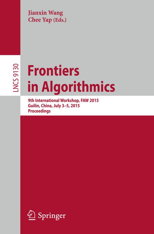 Produktbild: Frontiers in Algorithmics