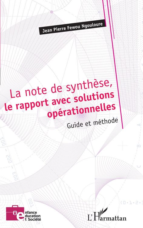 Produktbild: La note de synth&egrave;se, le rapport avec solutions op&eacute;rationnelles