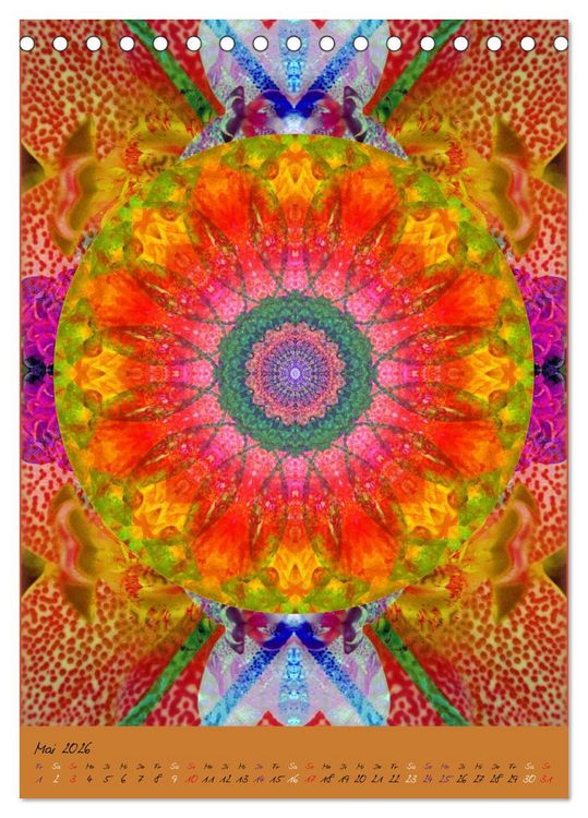 Produktbild: Mandala Energien (Tischkalender 2026 DIN A5 hoch), CALVENDO Monatskalender