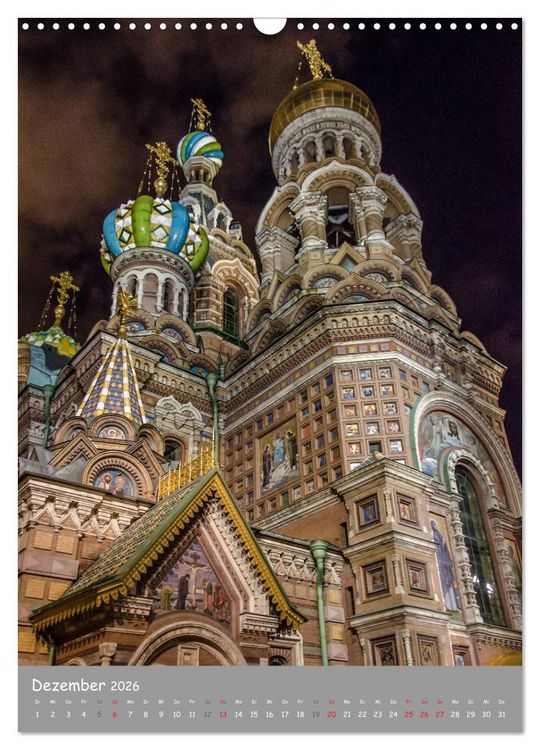 Produktbild: St. Peterburg und Umgebung (Wandkalender 2026 DIN A3 hoch), CALVENDO Monatskalender