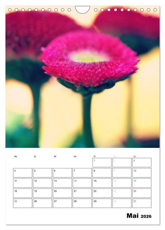 Produktbild: Zauberhafte Bl&uuml;tenwelt / Planer (Wandkalender 2026 DIN A4 hoch), CALVENDO Monatskalender