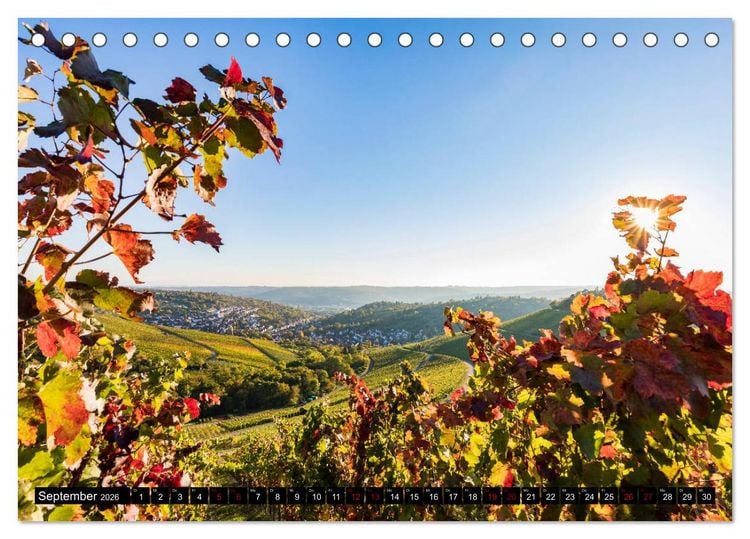Produktbild: Ein Jahr STUTTGART (Tischkalender 2026 DIN A5 quer), CALVENDO Monatskalender