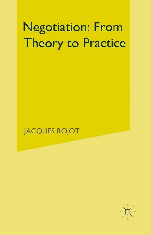 Produktbild: Negotiation: From Theory to Practice