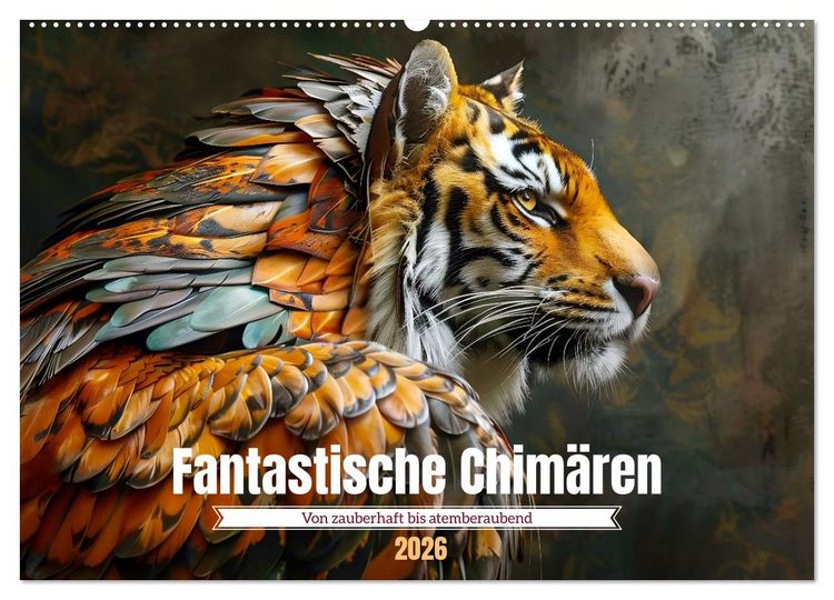 Produktbild: Fantastische Chim&auml;ren - von zauberhaft bis atemberaubend (Wandkalender 2026 DIN A2 quer), CALVENDO Monatskalender