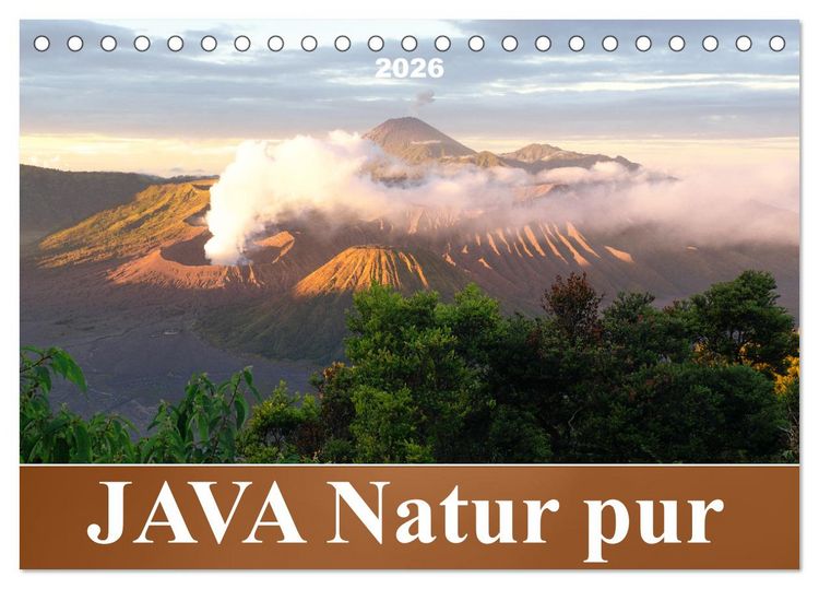 Produktbild: JAVA Natur pur (Tischkalender 2026 DIN A5 quer), CALVENDO Monatskalender