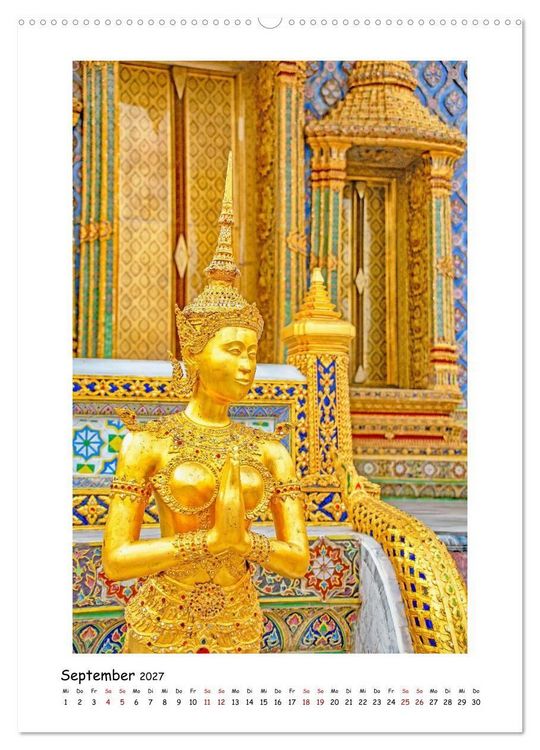 Produktbild: Grand Palace - ber&uuml;hmteste Sehensw&uuml;rdigkeit Bangkoks (hochwertiger Premium Wandkalender 2027 DIN A2 hoch), Kunstdruck in Hochglanz