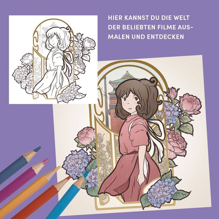 Das inoffizielle Studio Ghibli Ausmalbuch