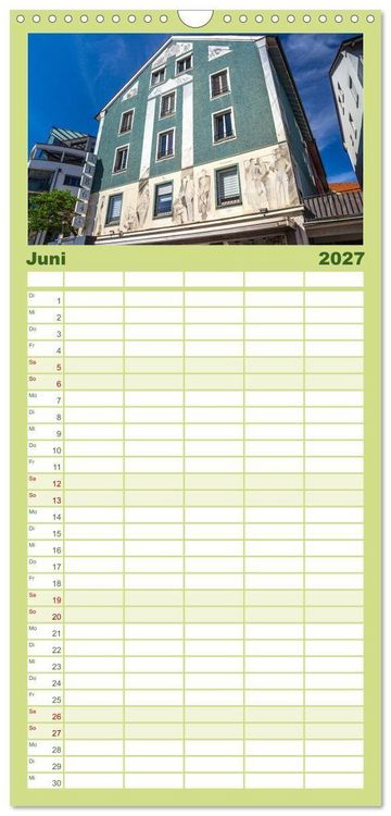 Produktbild: Familienplaner 2027 - Friedrichshafen am Bodensee mit 5 Spalten (Wandkalender, 21 x 45 cm) CALVENDO