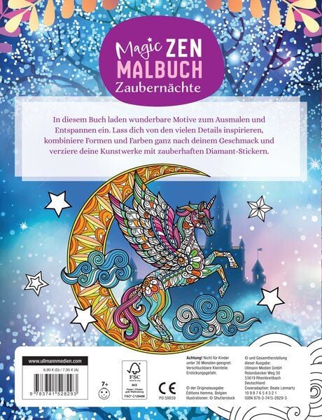 Produktbild: Magic Zen Malbuch - Zaubern&auml;chte