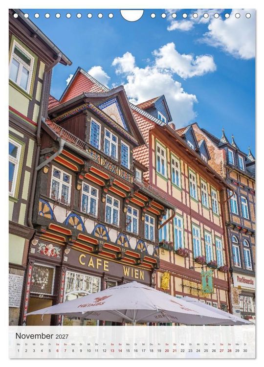 Produktbild: Wernigerode - Mittelalterliches Flair am Rande des Harzes (Wandkalender 2027 DIN A4 hoch), CALVENDO Monatskalender