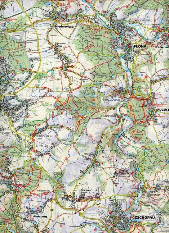 Produktbild: KOMPASS Wanderkarte 817 Chemnitz und Umgebung 1:50.000